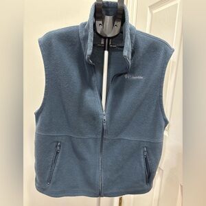 Men’s Columbia Steel Blue Fleece Vest